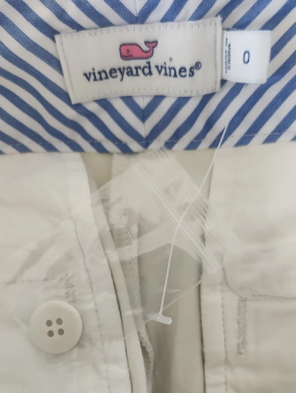 Vineyard Vines Cream Women's Chino Shorts - Picture 7 of 10